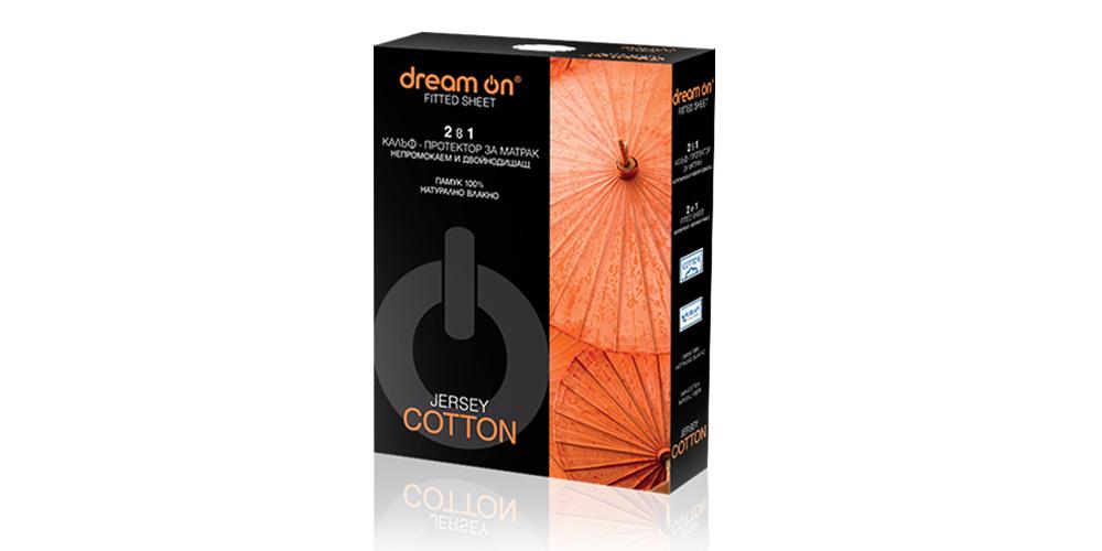 Dream on Jersey Cotton Navlaka za dušek, Bela, 80x190 cm