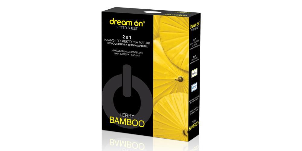 Dream on Terry Bamboo Navlaka za dušek, Bela, 200x210 cm