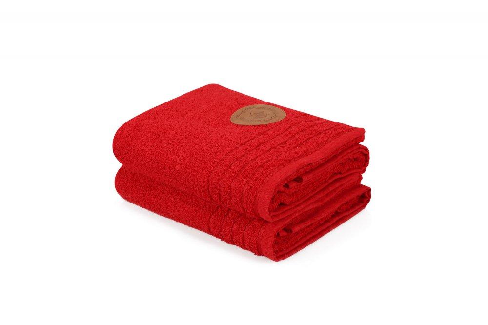 L 'Essentiel Maison Ručni peškir 2 komada Beverly Hills, 50x90cm, Crveni
