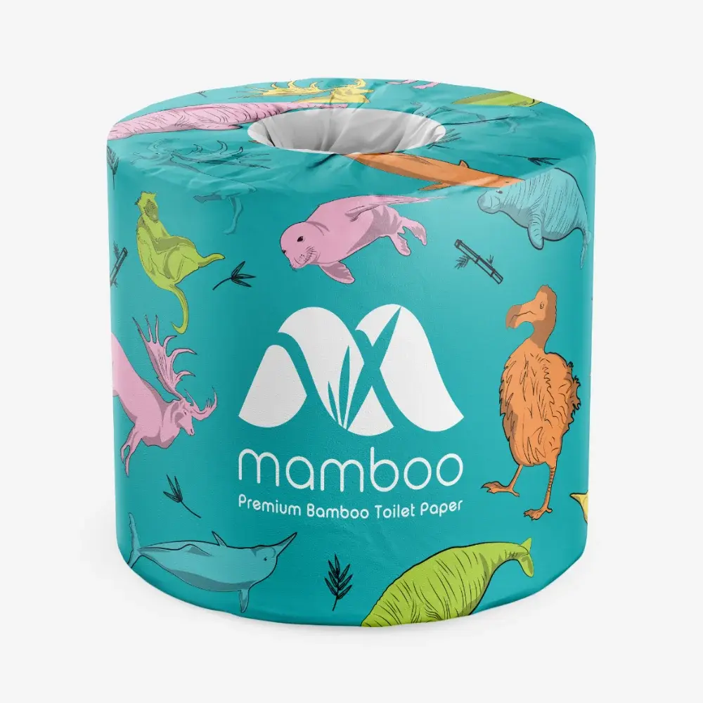 Selected image for Mamboo Bambusov toalet papir, 3 sloja, 1 rolna, Plava