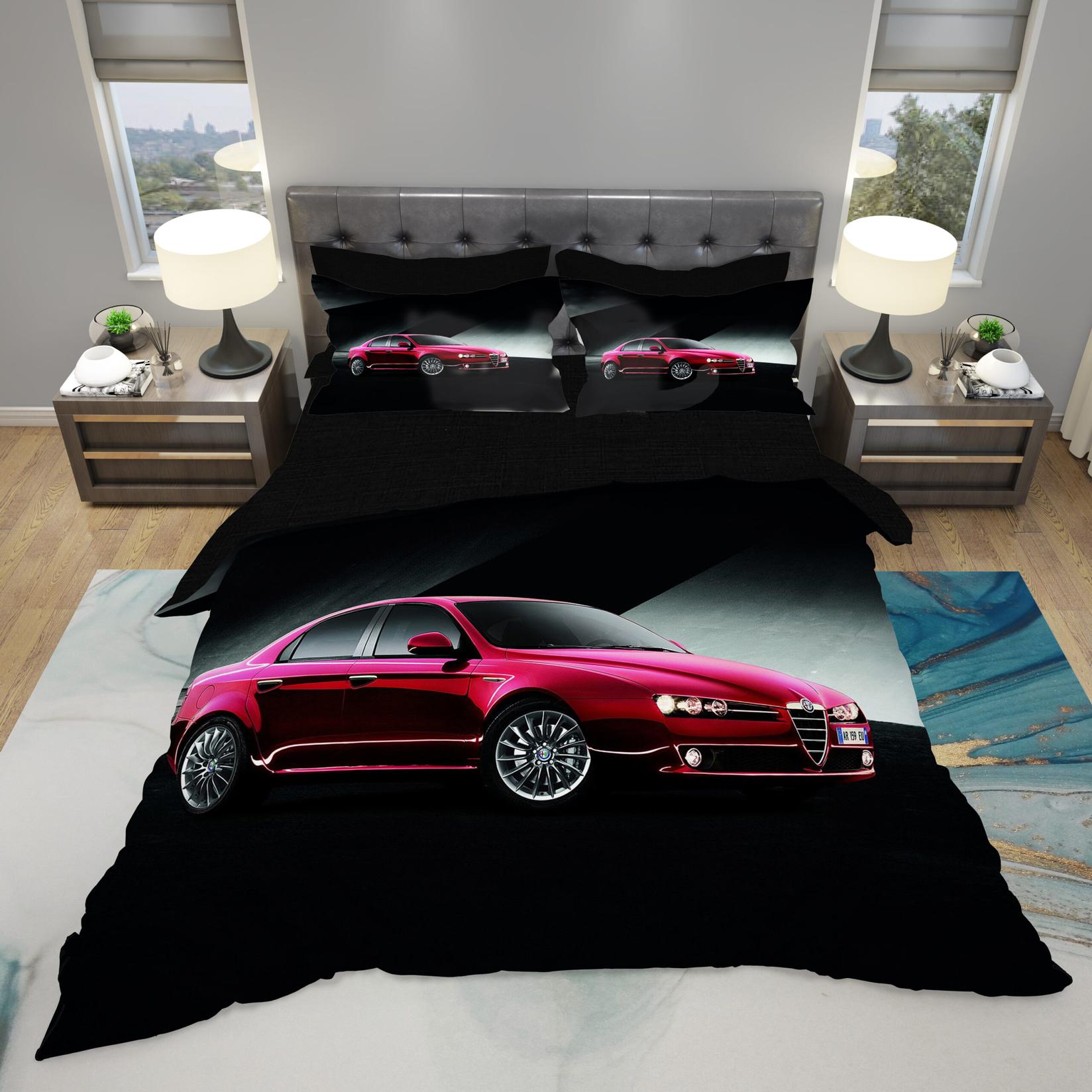 Selected image for MEY HOME Alfa Romeo 3D Posteljina za bračni krevet, 200x220