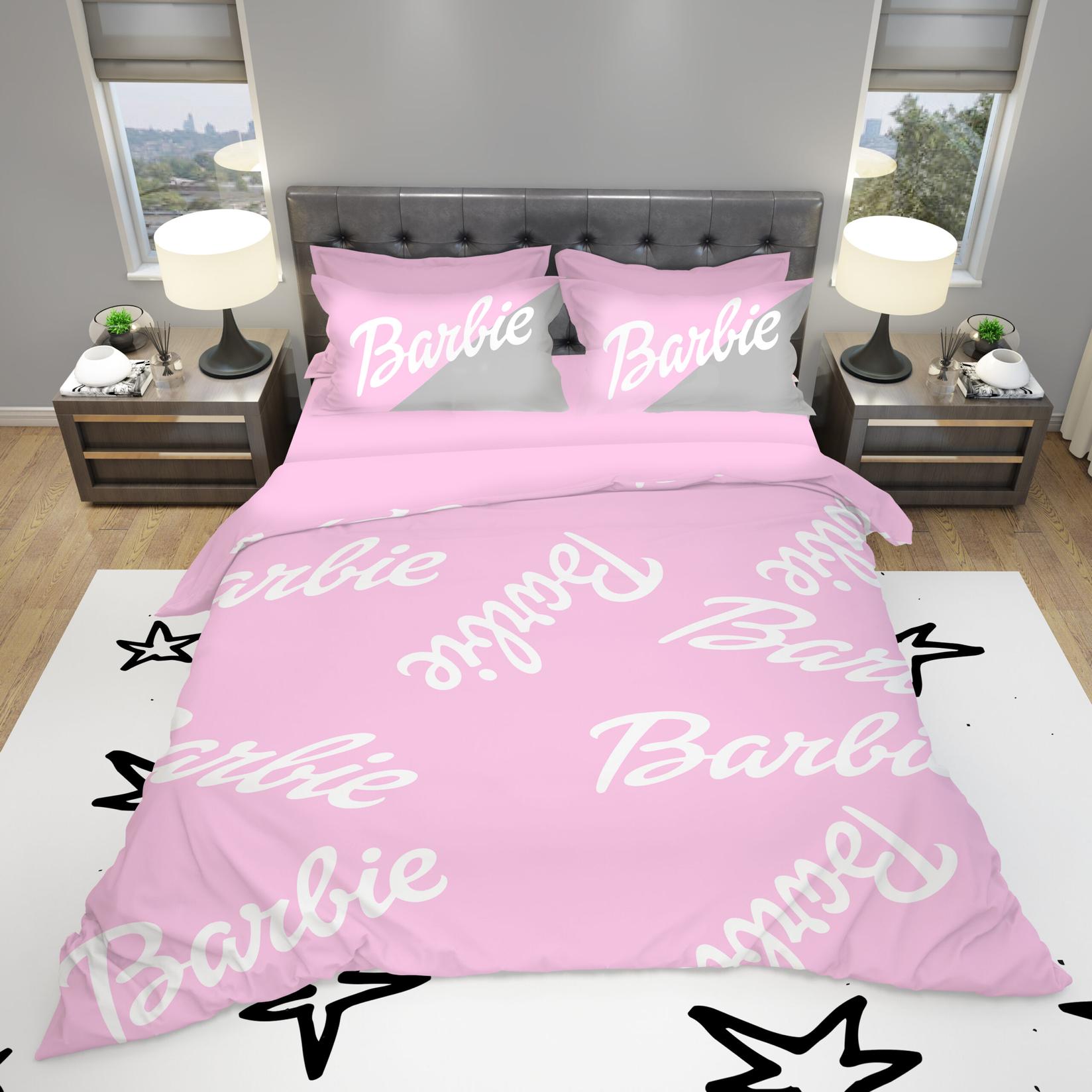 MEY HOME Barbie 3D Posteljina za bračni krevet, 200x220