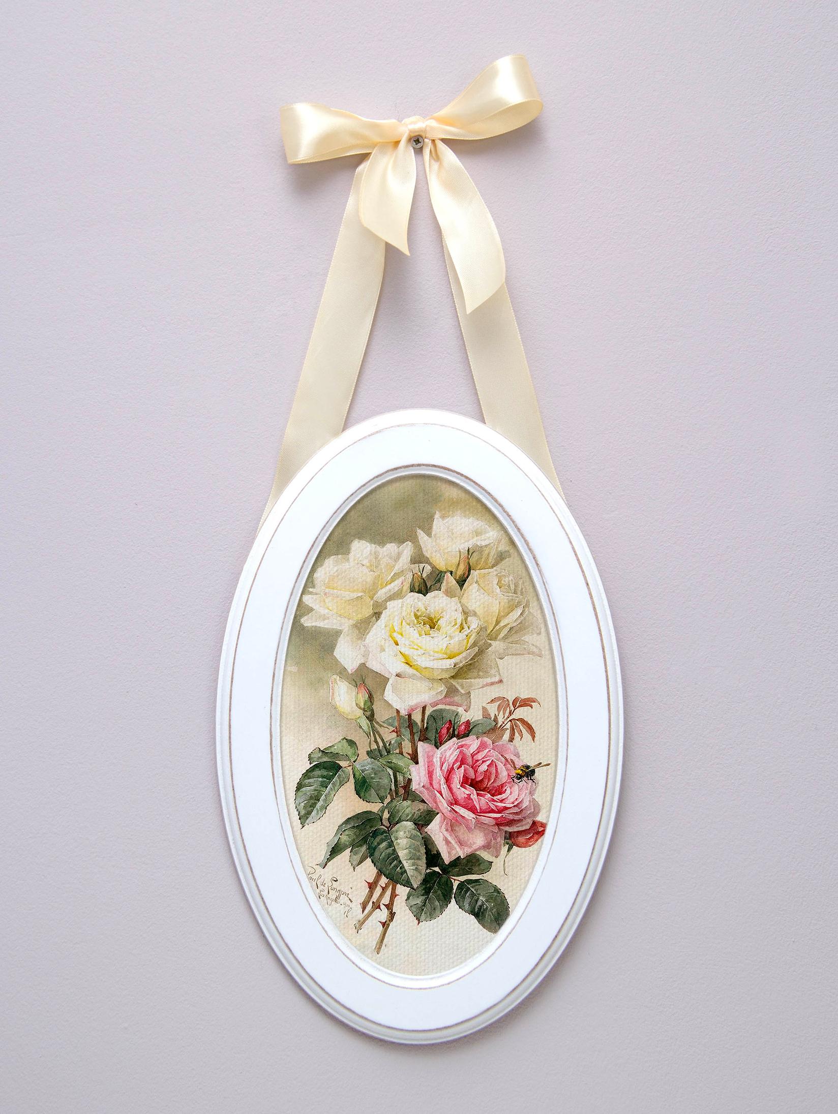 Home Gallery Slika "Bela ruža" na traci 28.5x18.5cm