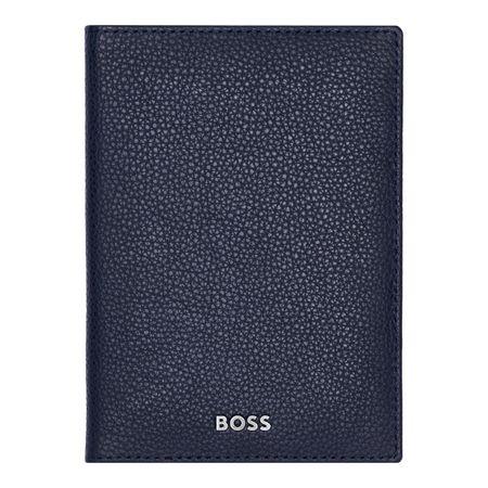 Hugo Boss Futrola za pasoš Classic Grained navy, Teget