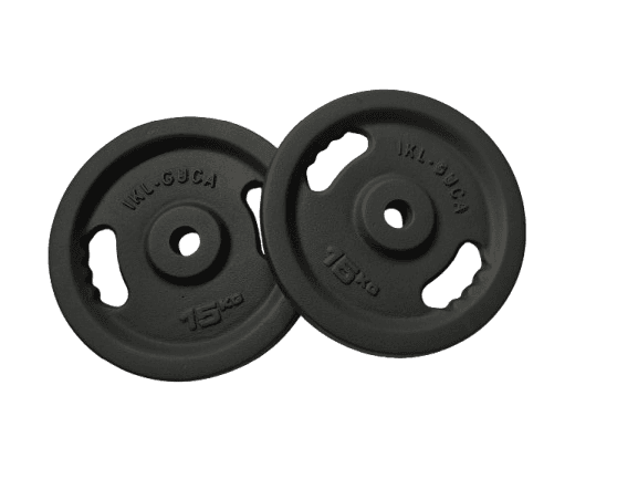 IKL Guča, Set livenih tegova sa rukohvatom Fi 30- 2x 15 kg
