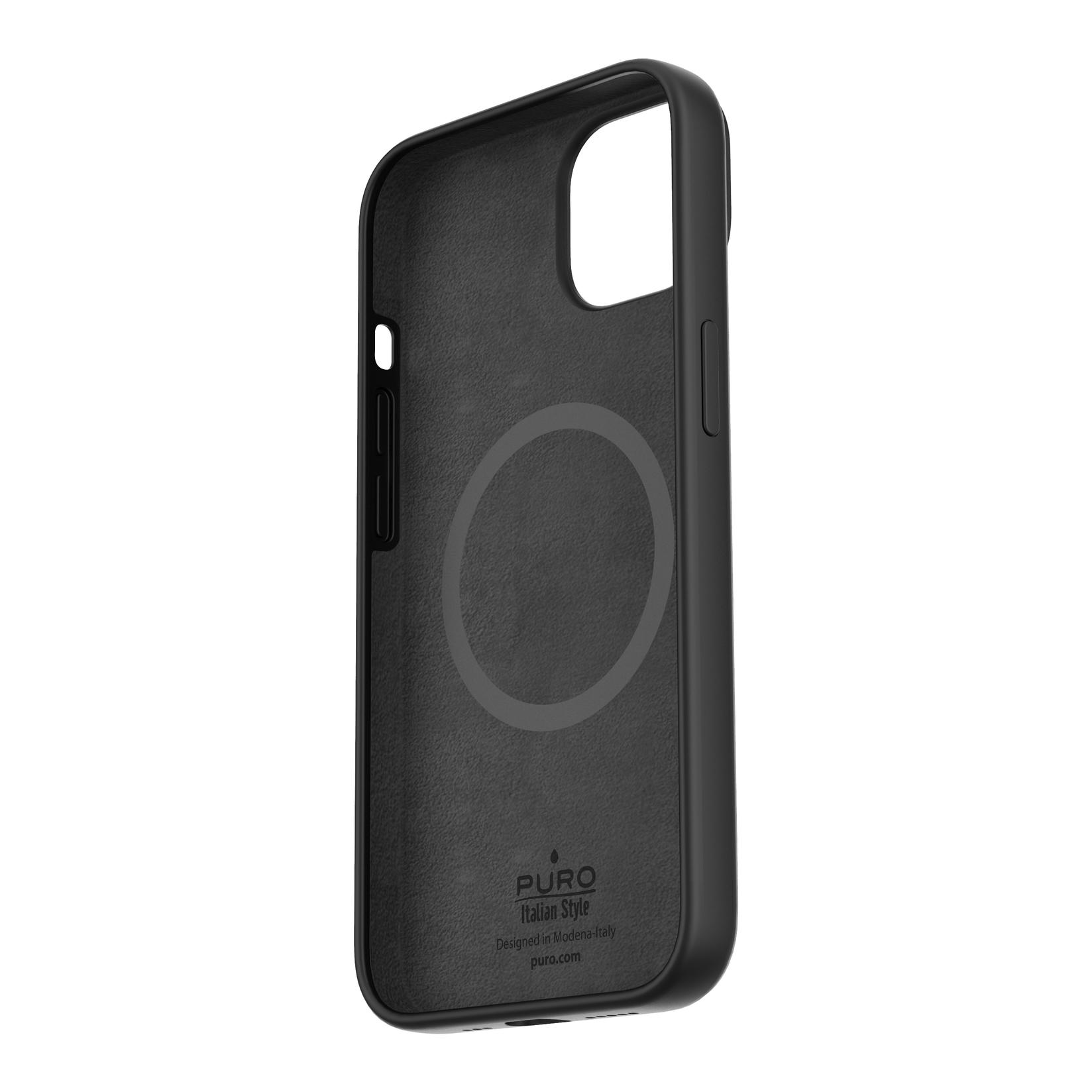 PURO Maska za mobilni telefon Icon Mag, iPhone 14, Crna