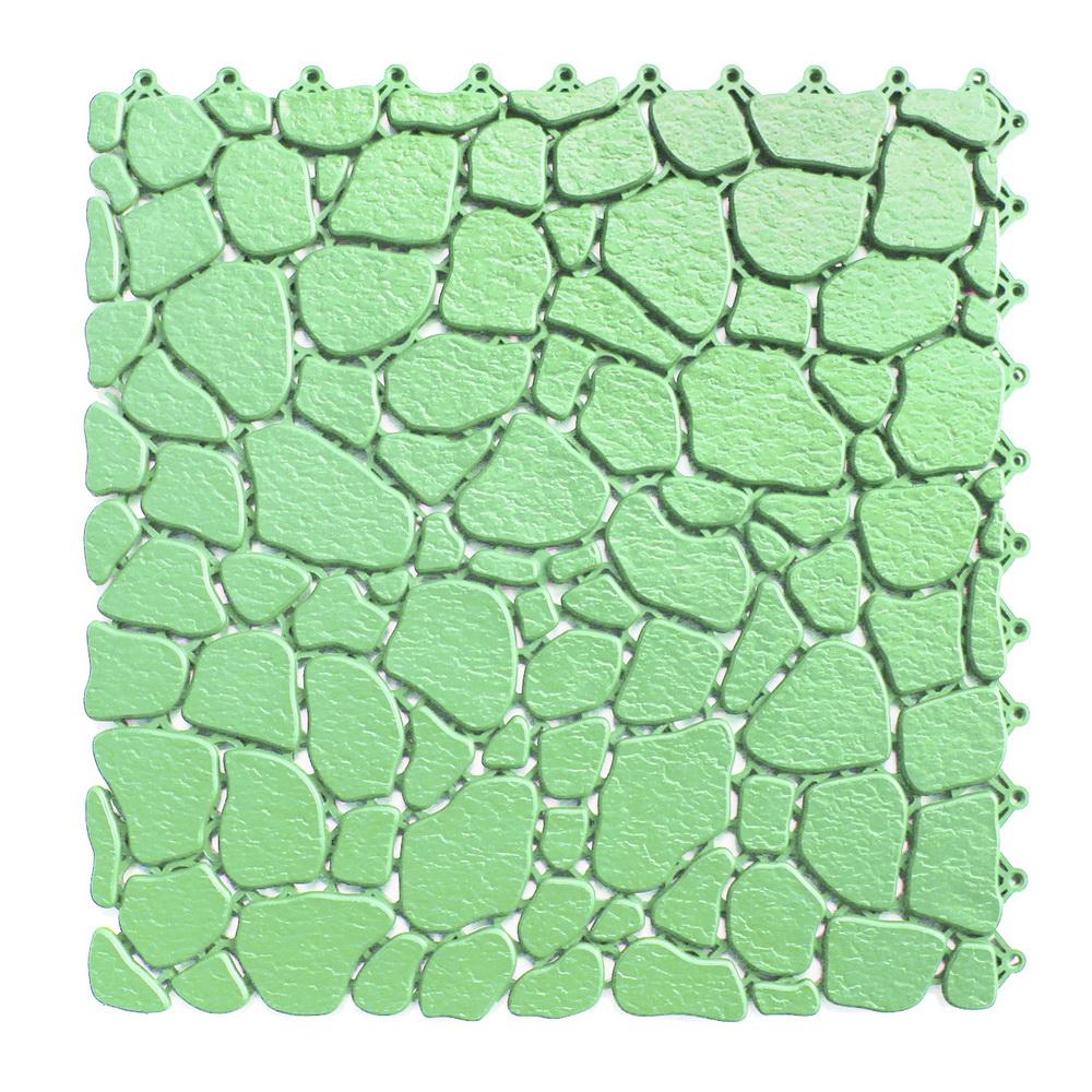 AQUA Neklizajuće antibakterijske obloge Aqua Stone, Oko bazena i za vlažne zone, Menta zelena, 1,38 m²