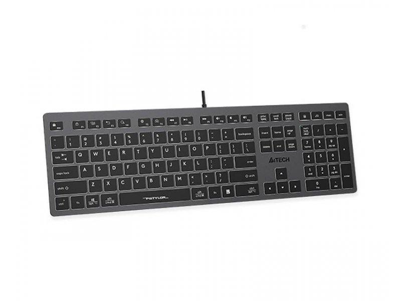 Selected image for A4 TECH FX60 Tastatura, Membranska, Žično povezivanje, US, Siva