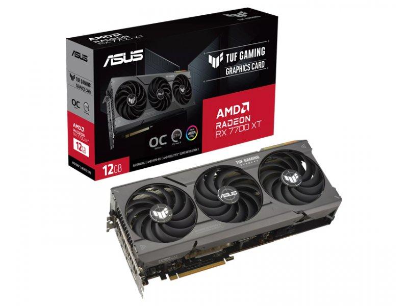 ASUS AMD Radeon RX 7700 XT Grafička kartica 12GB, 192bit, 3 x DP, 1 x HDMI, TUF-RX7700XT-O12G-GAMING