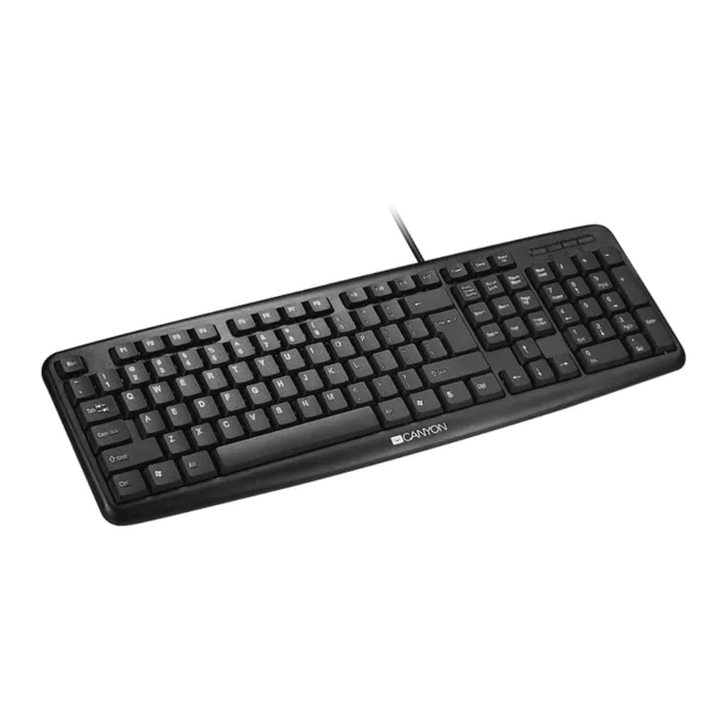 Selected image for CANYON Tastatura KB-1 US(EN) USB 1.5m crna