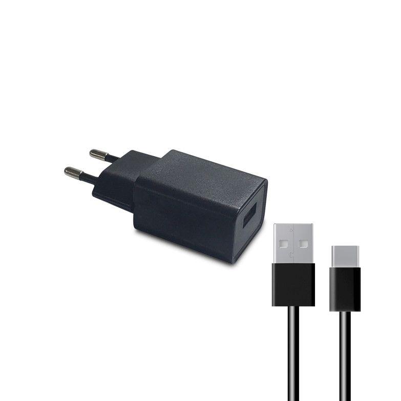 CONTACT Brzi zidni punjač 10W LCCDC02 + USB-c kabl 1m crni