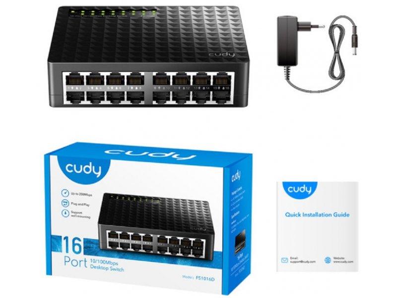 Selected image for CUDY FS1016D 16-Port 10/100M Base-TX Port Switch