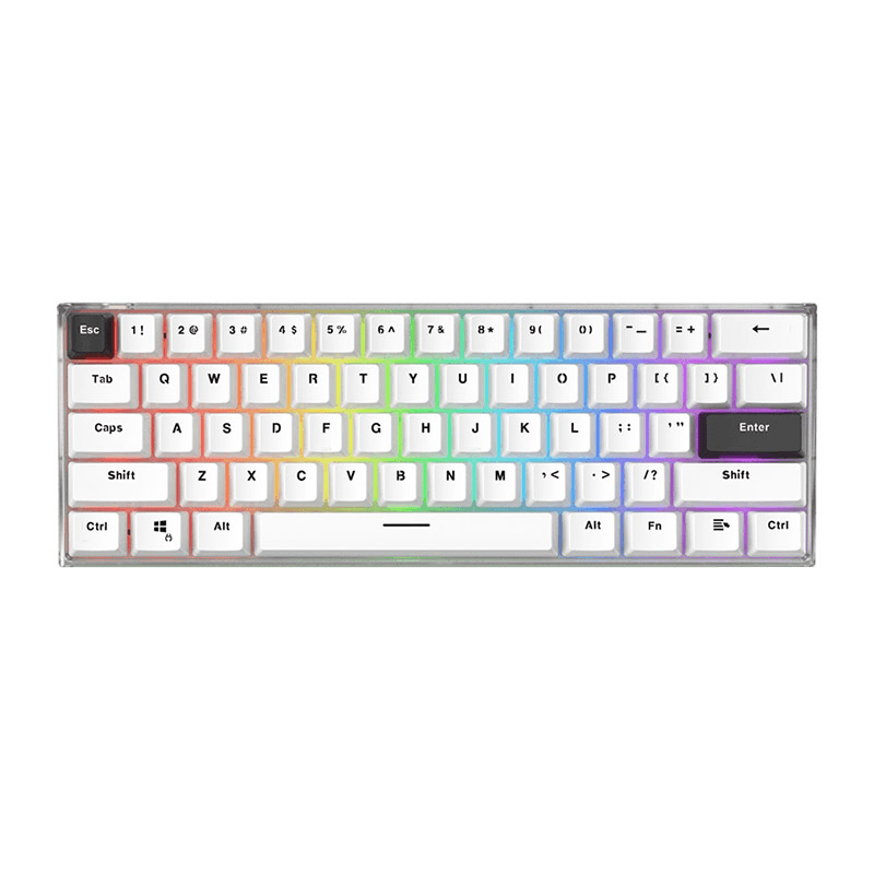 Selected image for Fantech MK857 Maxfit 61 Frost Space Edition Gaming Tastatura, Mehanička, RGB, Bela