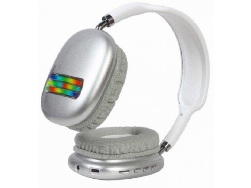 Selected image for GEMBIRD BHP-LED-02-W  Bluetooth stereo Slualice sa mikrofonom Bt V5.0 400mAh/32Ohm 2h Li-ion Bele