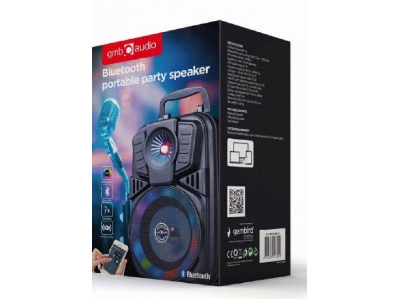 Selected image for GEMBIRD SPK-BT-LED-01 Bluetooth karaoke zvučnik 5W FM USB SD 3,5mm MIC 6,35mm LED