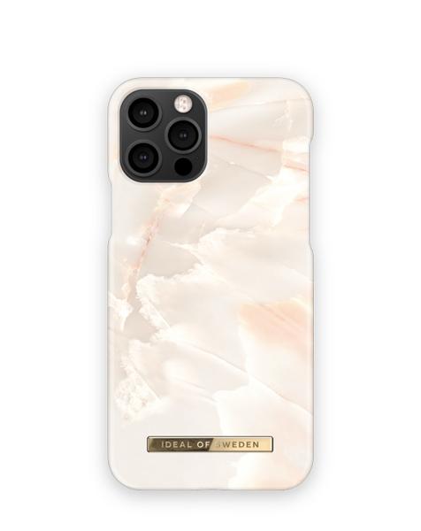 IDEAL OF SWEDEN Maska za iPhone 12/12 Pro Rose Pearl Marble roze