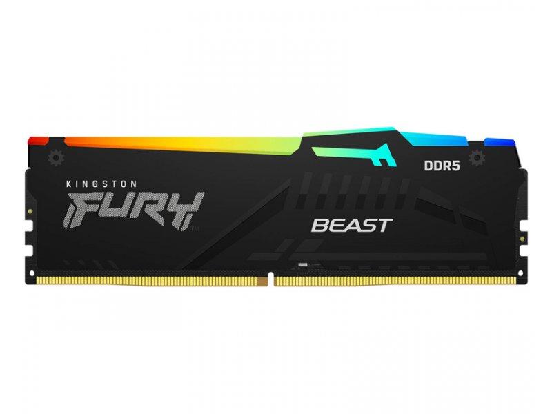 Selected image for KINGSTON RAM memorija DIMM DDR5 16GB 5200MT/s KF552C36BBEA-16 Fury Beast RGB