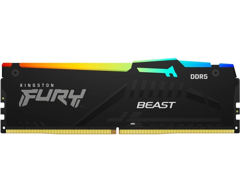 Selected image for KINGSTON RAM Memorija Fury Beast DIMM DDR5 16GB 6000MT/s KF560C40BBA-16 RGB