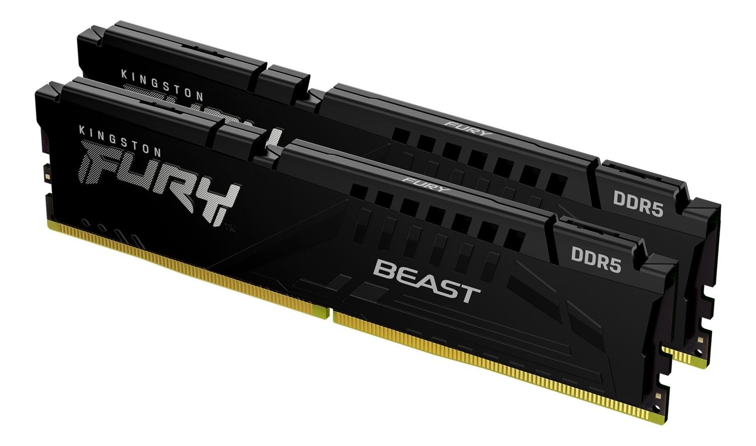 Selected image for KINGSTON RAM Memorija Fury Beast DIMM DDR5 64GB (2x32GB kit) 5600MT/s KF556C36BBEK2-64 Expo