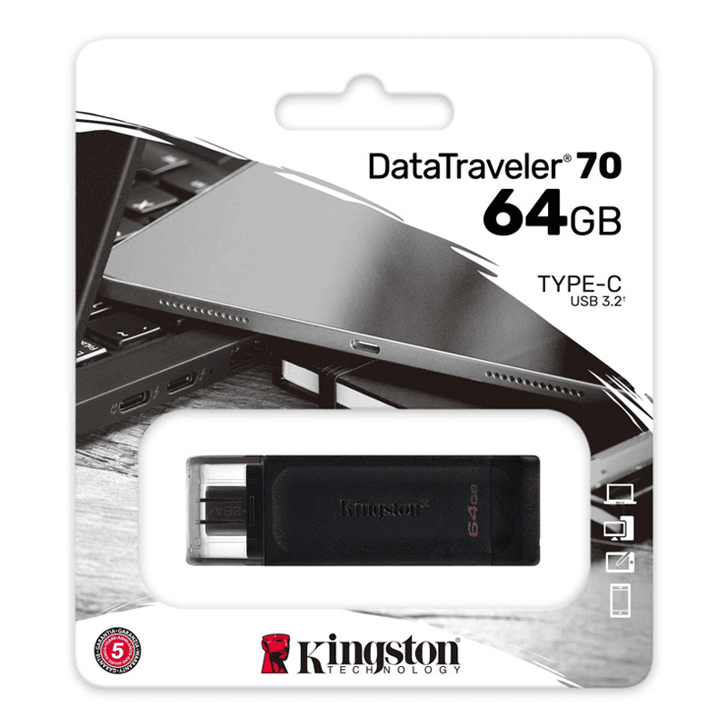 Selected image for KINGSTON USB DT70/64GB USB-C 3.2 DataTraveler