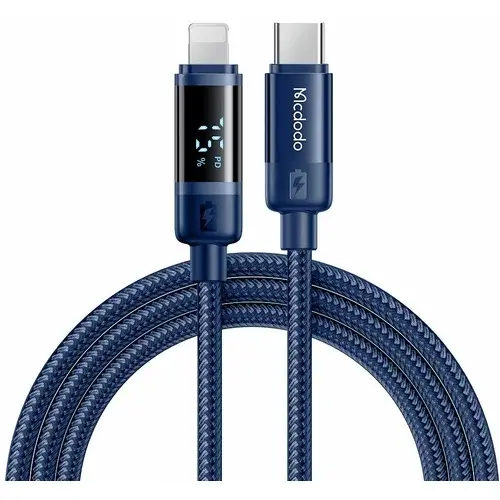 Mcdodo CA-5001 Digital display Kabl, USB na lightning, 12W, 1,2m, Plavi