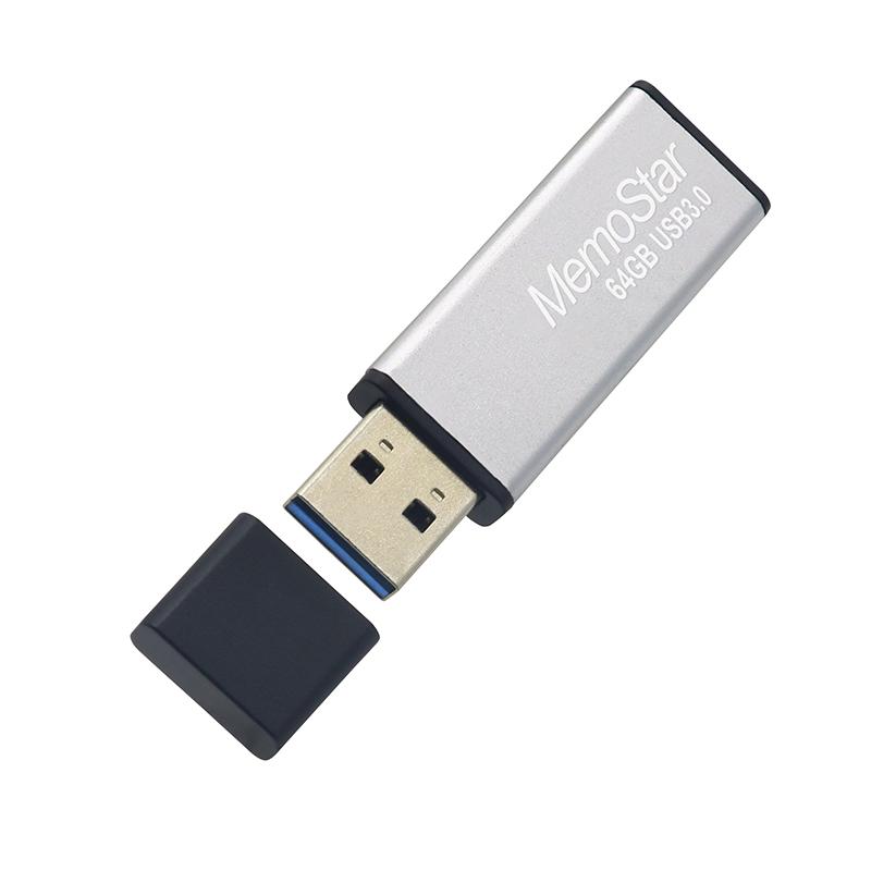 Selected image for MEMOSTAR USB Flash memorija 64GB SLIM 3.0 srebrna