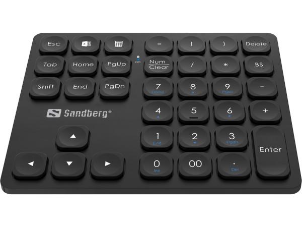 SANDBERG Bežična numerička tastatura USB Pro 630-09 crna