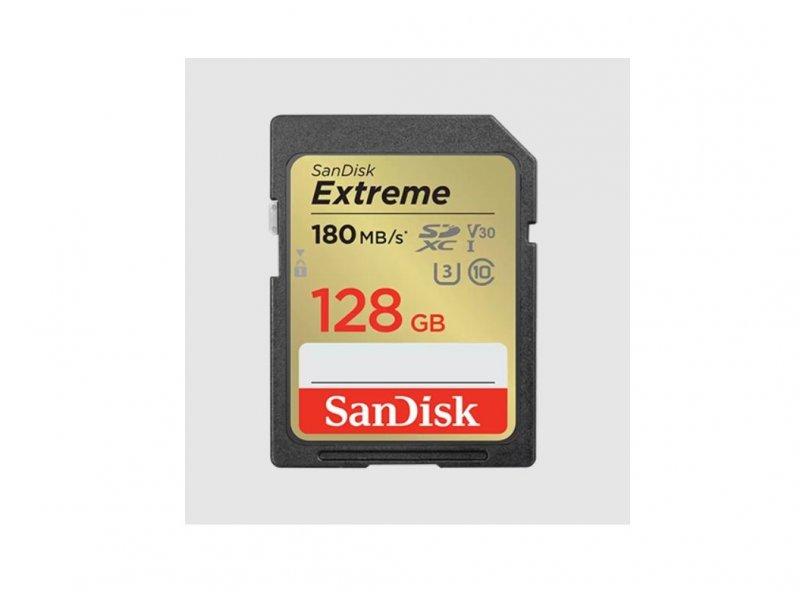 Selected image for SANDISK Memorijska kartica SDXC 128GB Extreme, 180MB/s UHS-I Class10 U3 V30