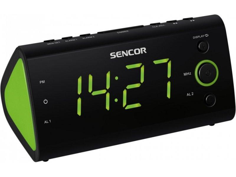 Sencor SRC170GN Radio budilnik, LED displej, Zeleni