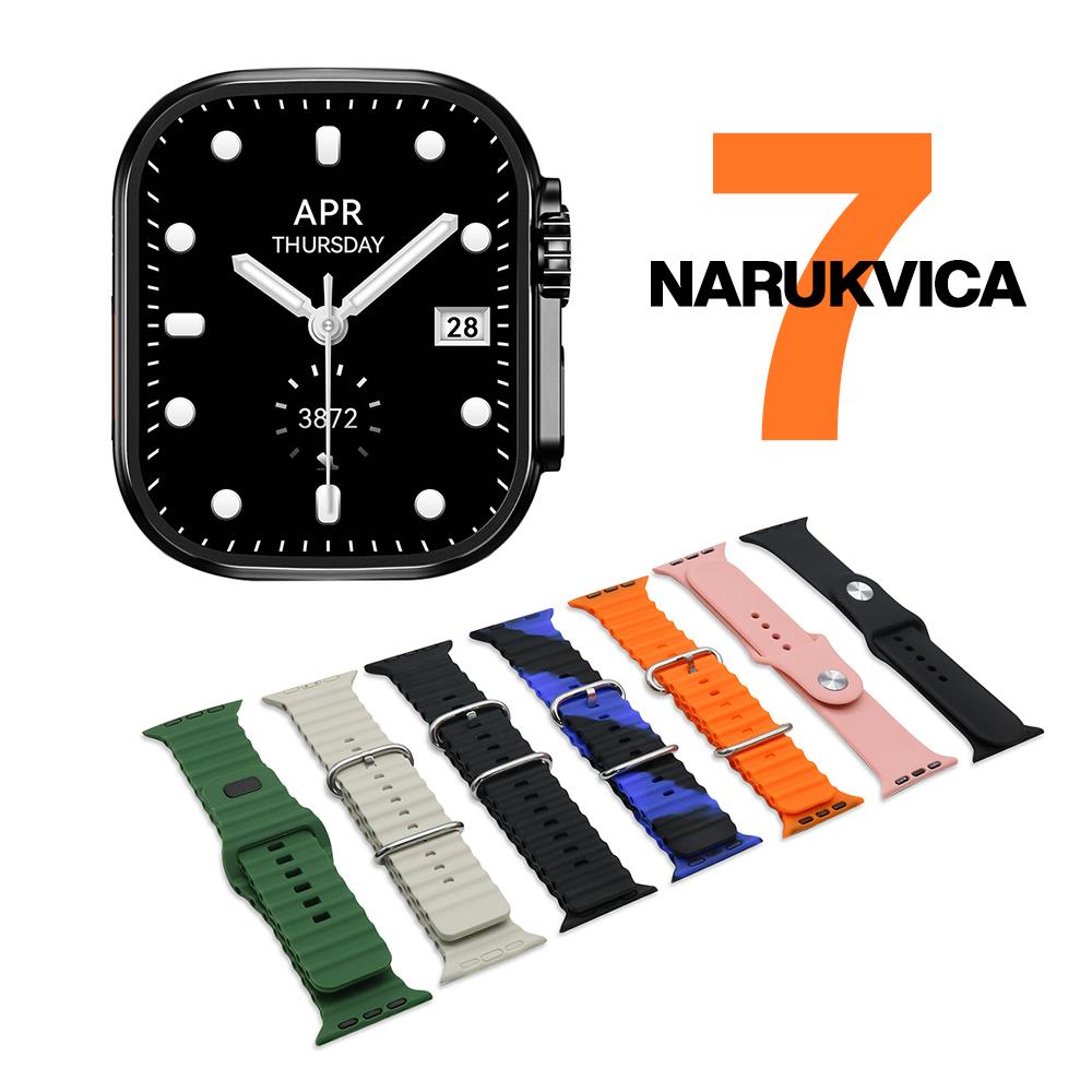 Smart watch KW11 ULTRA2 crni (silikonska narukvica)