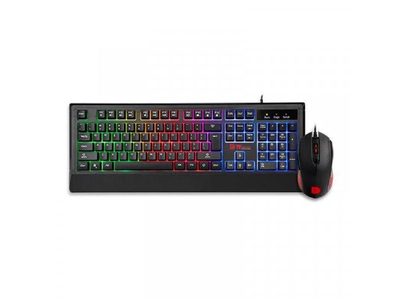 Selected image for THERMALTAKE eSPORTS Challenger Gaming tastatura + Miš, USB, US, RGB, Crni
