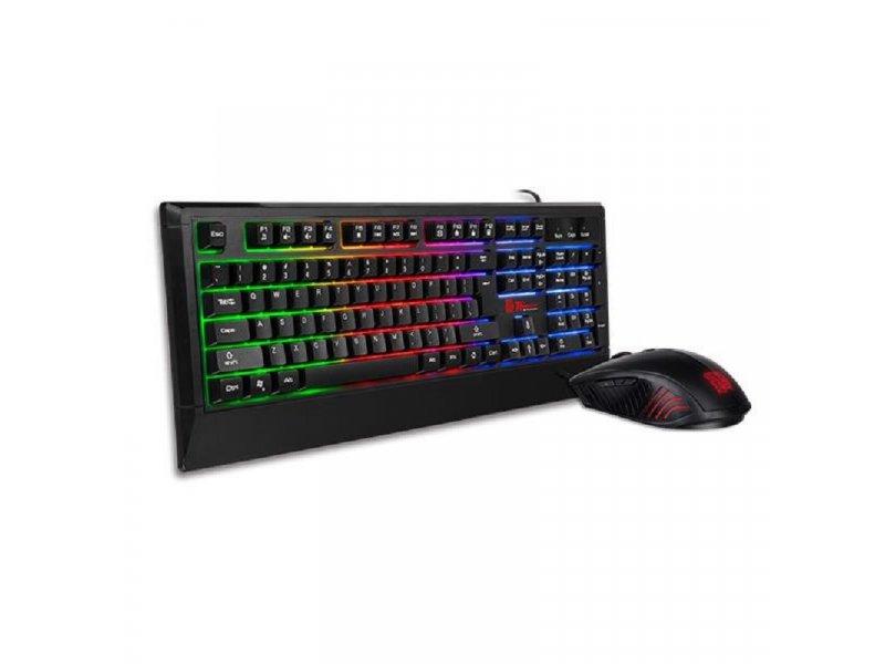 Selected image for THERMALTAKE eSPORTS Challenger Gaming tastatura + Miš, USB, US, RGB, Crni