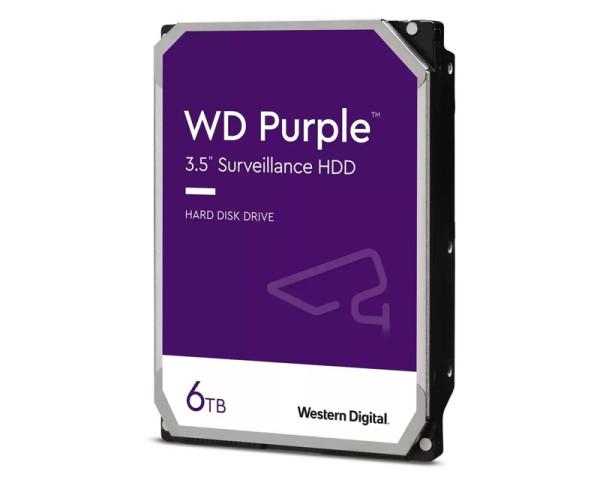 WD Hard disk 6TB 3.5'' SATA III 64MB IntelliPower WD64PURZ Purple
