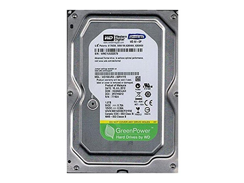Selected image for WESTERN DIGITAL HDD Green, 3.5 / 1TB / 64MB / SATA / 7200 rpm, WD10EURX Refubrished