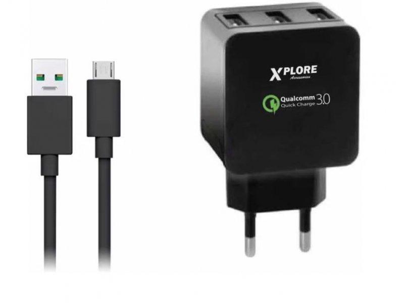Selected image for XPLORE USB brzi punjač + MicroUSB XP286 crni