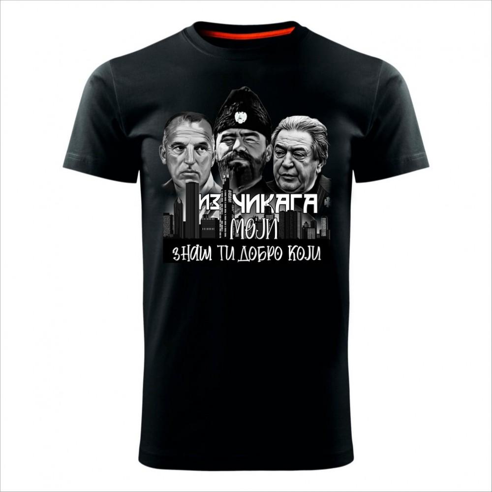 IDEJE Muška majica Čikago Crna