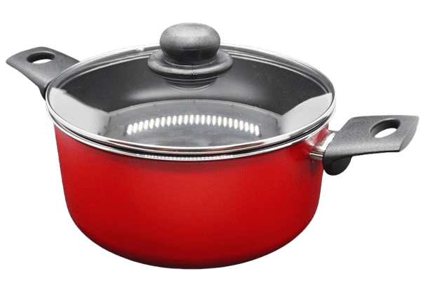 Piardi Home Šerpa sa poklopcem 20 cm, Crvena