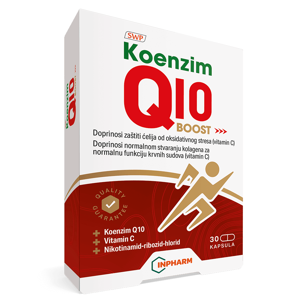 Inpharm Koenzim Q10 boost za srce i vitalnost, 30 kapsula