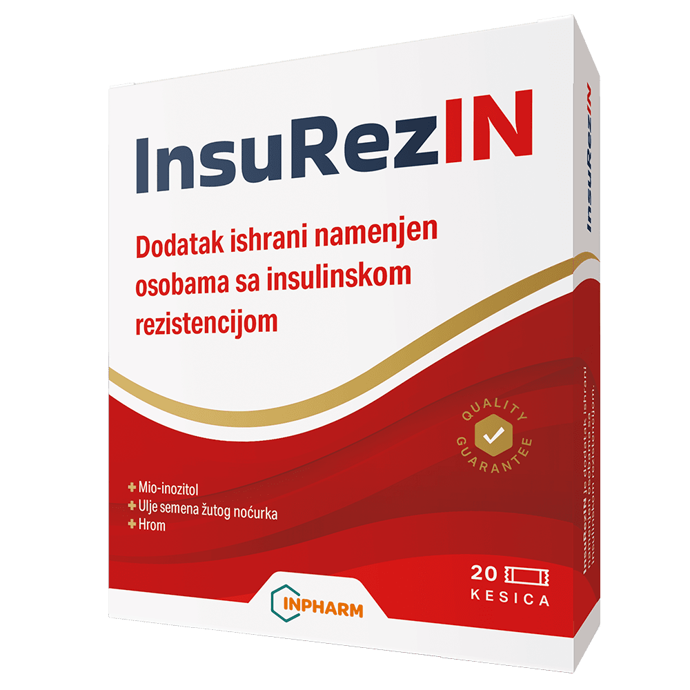 Inpharm Dodatak ishrani za insulinsku rezistenciju InsuRezIN, 20 kesica