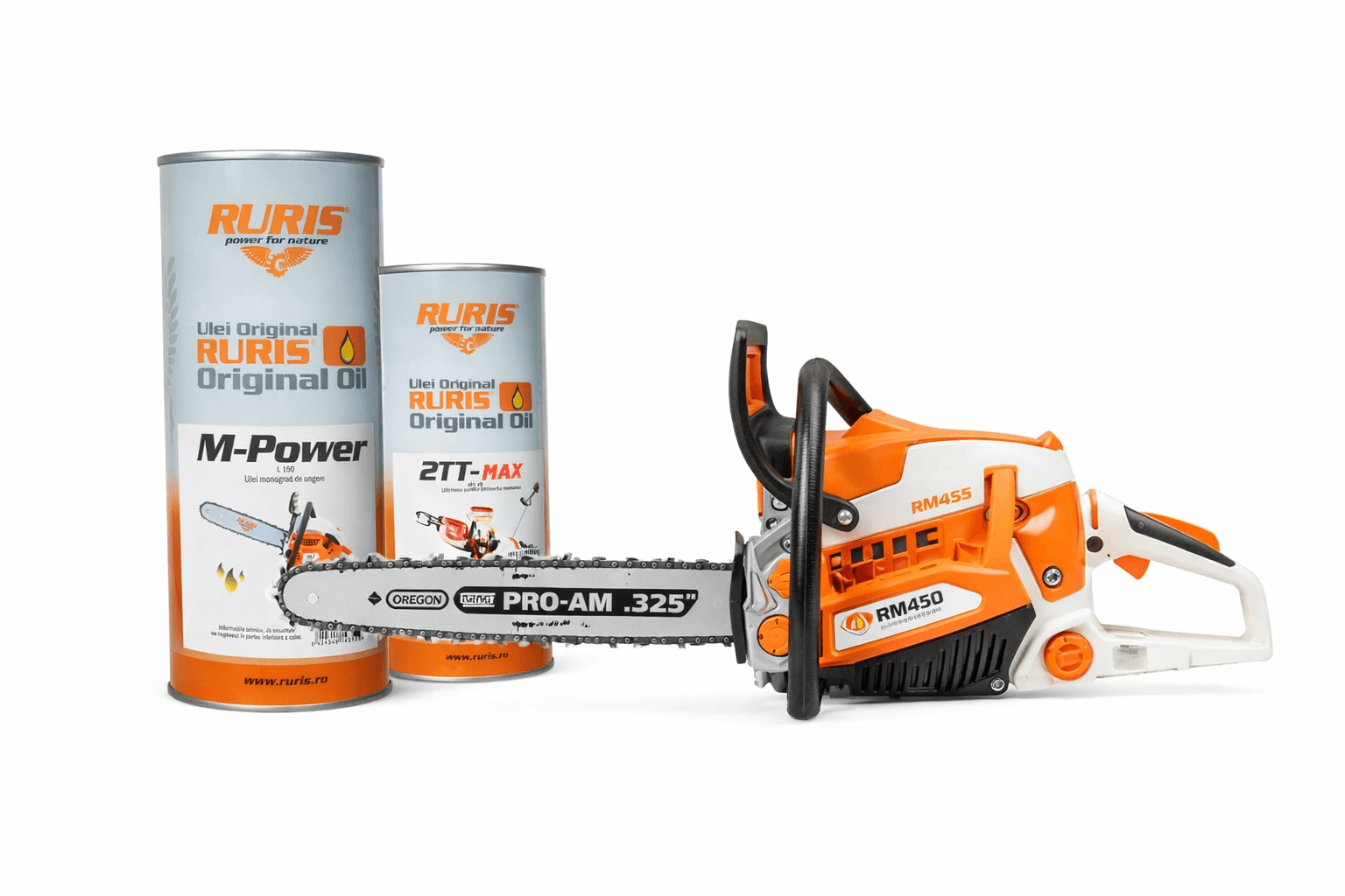 Ruris Benzinska testera RM540, 3.6 KS, 50.9 cm³ + Dvotaktol 500ml 12-050 + Monogradno ulje Lancol M-Power, 1l
