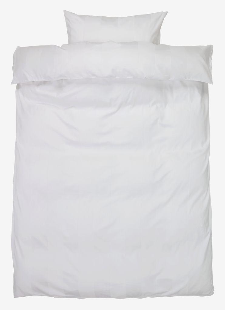 Posteljina Aurora saten, 140x200, bela