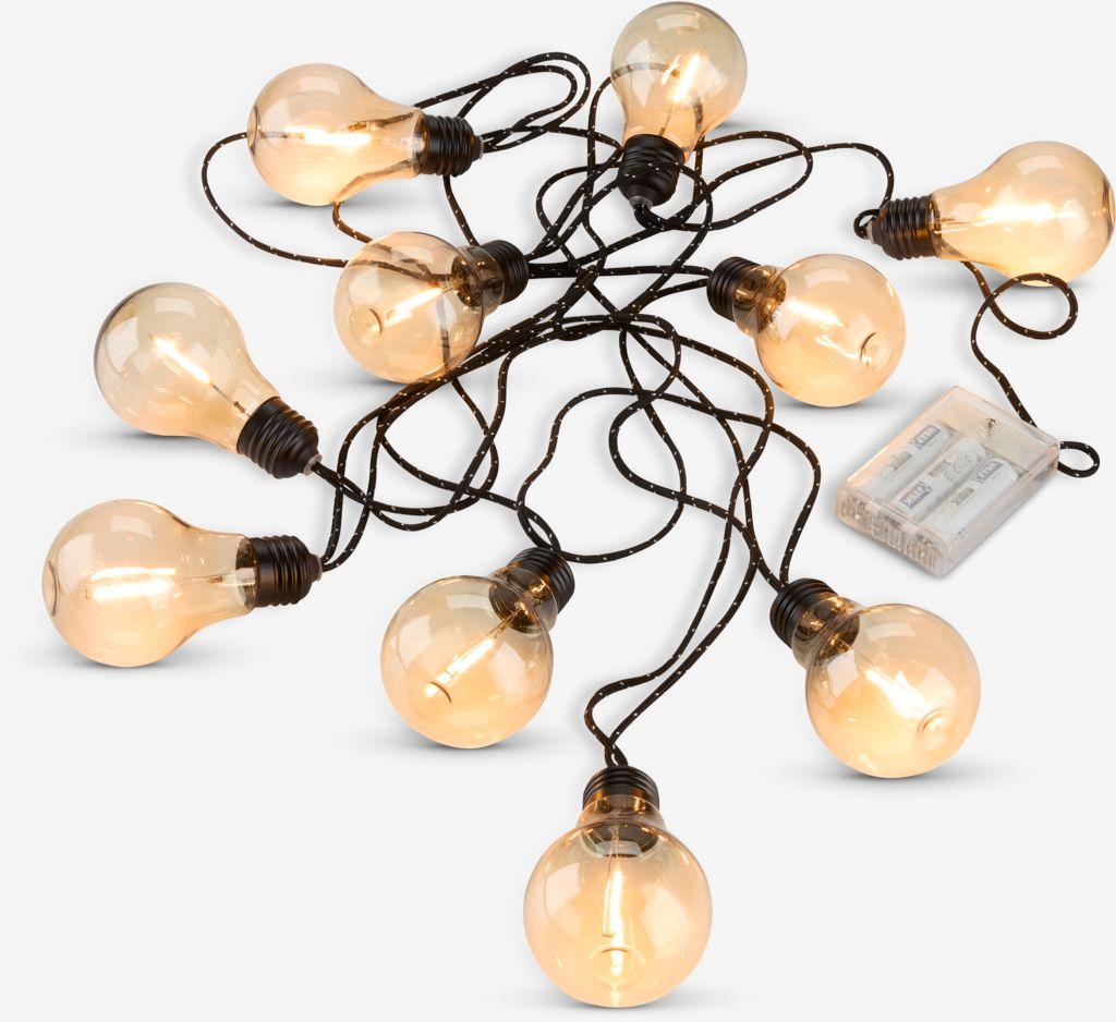 Aurora lampe sa taјmerom, 480 cm, crne