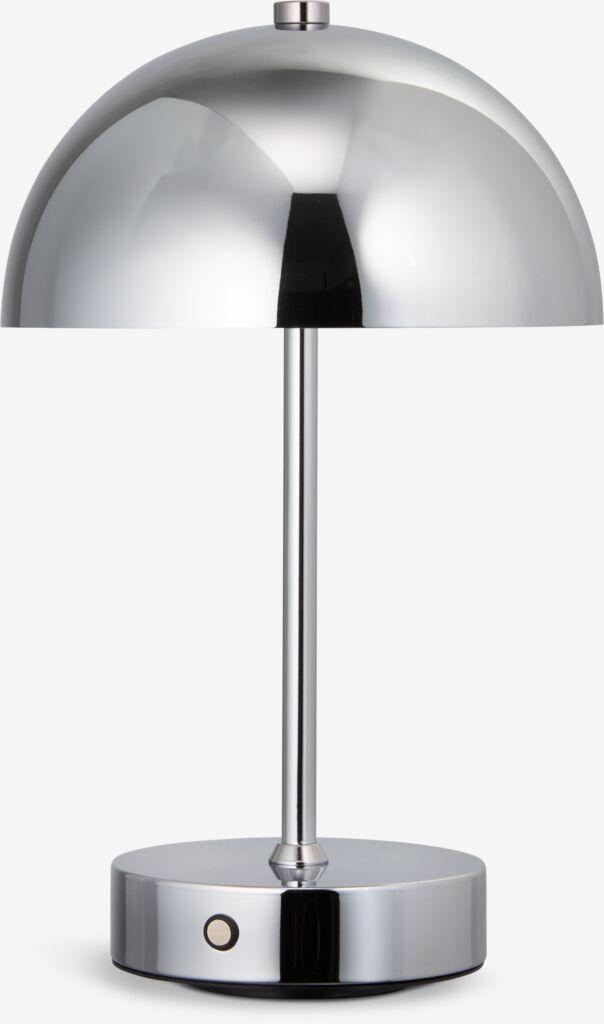 Lampa na bateriјe Aurora, Ø16xH25cm, srebrne boјe