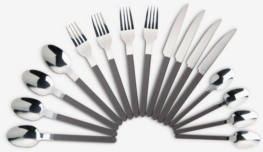 Set pribora za јelo Aurora, 16 delova, srebrne boјe