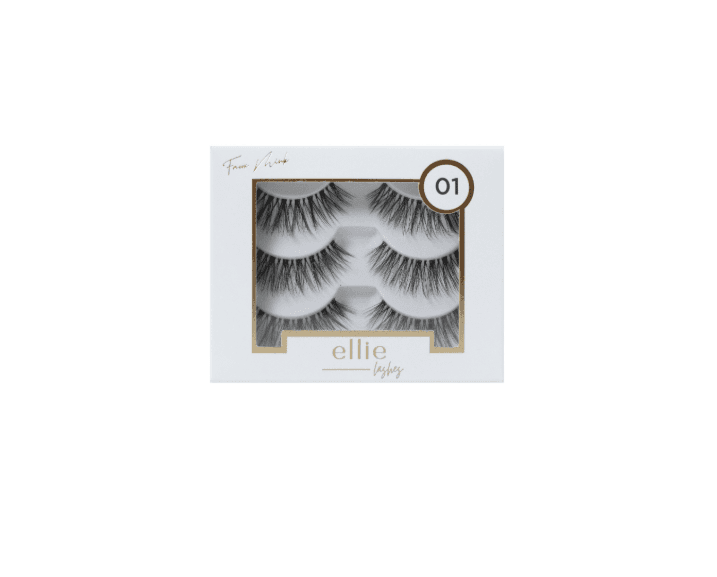 Ellie Lashes Veštačke trepavice 01, 3 para