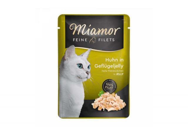 MIAMOR Vlažna hrana za mačke Feine Filets, Fileti u želeu piletina, 100g