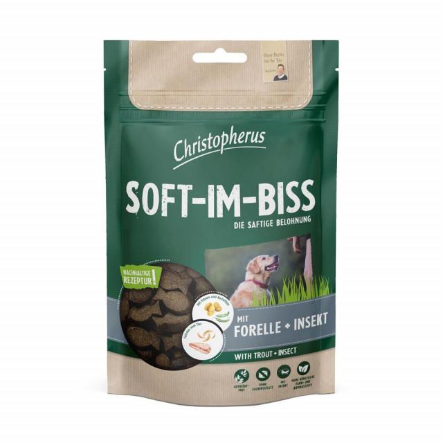 CHRISTOPHERUS Poslastica za pse Soft ImBiss, Pastrmka i Insekti, 125g