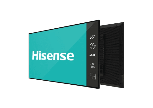 HISENSE 55" 55DM66D 4K UHD 500 nita Digital Signage Display - 24/7 Operation