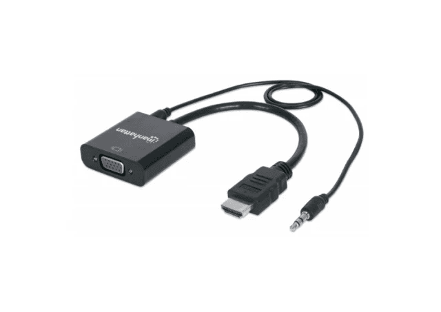 MANHATTAN Adapter 151559 HDMI/M - VGA/F + Audio
