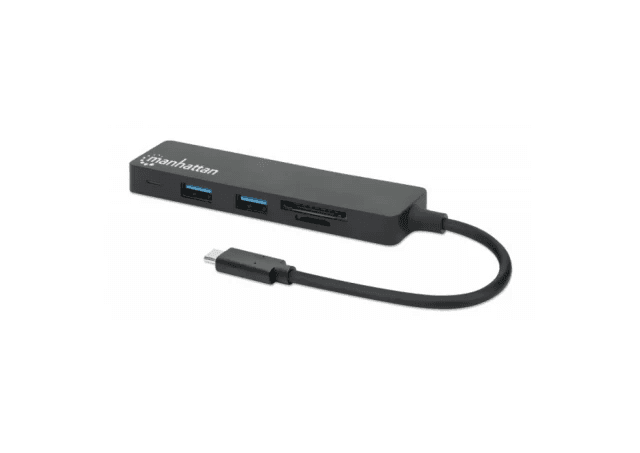 MAMHATTAN USB-C HUB 3port 164948 3.2 G1/5Gbps/CR/Crni